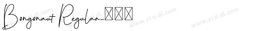 Bongonaut Regular字体转换